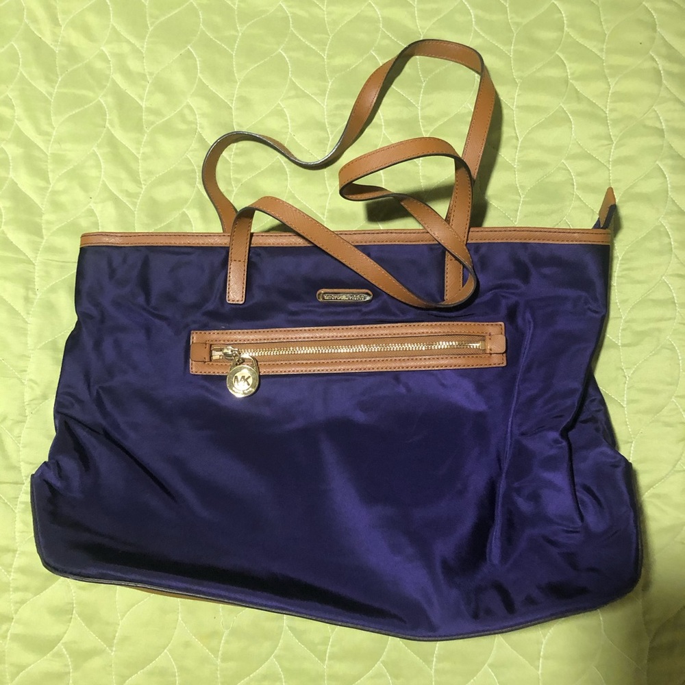 Michael Kors purple Nylon tote
